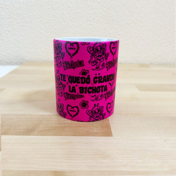 Taza Personalizada Mate Neon - Fucsia Karol G - Imagen 2