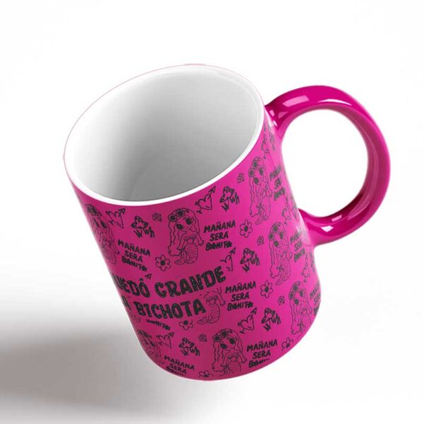 Taza Personalizada Mate Neon - Fucsia Karol G - Imagen 4