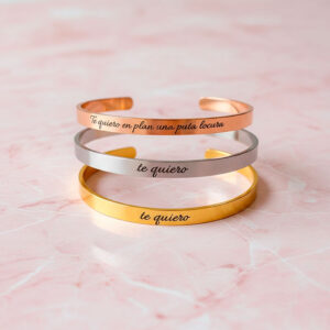 Brazalete Personalizado 6 mm - Grabado Láser