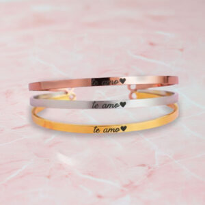 Brazalete personalizado 4 mm - Grabado láser