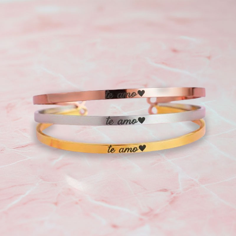 Brazalete personalizado 4 mm - Grabado láser